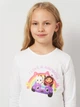 Детский лонгслив для девочки Disney Gabbys Do XH1315.REC 92-98 см Белый (3609087323841) - изображение 4
