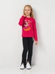 Детский лонгслив для девочки Disney Minnie XH1336.REC 110-116 см Фуксия (3609087368811) - изображение 3