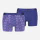 Набор трусов-боксеров мужских хлопковых Puma Men Terrace Print Boxer 2P 93860903 L 2 шт Фиолетовый (8720245631211) - изображение 1