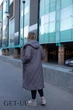 Женское зимнее длинное пальто больших размеров Delfy 56 графит 502852 - изображение 11