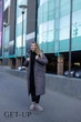 Женское зимнее длинное пальто больших размеров Delfy 56 графит 502852 - изображение 12