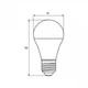 Лампа светодиодная "1+1" 7W 220V 530lm 3000K Е27 60x120mm груша [4260410482377] MLP-LED-A60-07272(E) - изображение 3