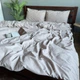 Постельное белье Washed Cotton Евро 200 x 215 Вареный хлопок Бежевое 70 х 70 - изображение 2