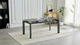 Дизайнерський розкладний обідній стіл Just Relax “Siena DARK GRAPHITE” min120x80 max170х80 з Керамічною Темно-сірою поверхнею - зображення 4