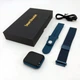 Годинник Smart Watch T80S, два браслети, температура тіла, тиск, оксиметр. Колір: синій - зображення 11