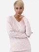 Пижама (лонгслив + штаны) женская большого размера хлопковая Leinle Pink Genius 1583 3XL Розовая (4821583161267) - изображение 2