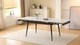 Дизайнерський розкладний обідній стіл Just Relax “Florence White Matte” min140x90 max220х90 з Керамічною Білою матовою поверхнею - зображення 3