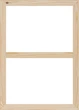 Подрамник для холста 60х84 с перемычкой (43х18 сосна цельная с сучком) EmojiFrame - изображение 1