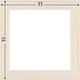 Подрамник для холста 35х35 (43х18 сосна срощенная) EmojiFrame - изображение 6