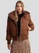 Kurtka zimowa damska krótka Big Star Cytylia 802 L Brązowa (5900714785123) - obraz 4