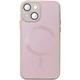 Накладка Epik TPU+Glass Sapphire Midnight with Magnetic Safe на Apple iPhone 15 Plus (6.7") Рожевий / Pink Sand - зображення 1