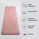 Коврик для йоги Marjari Yoga Basic 183x61x0.6 cм Light Pink Lotus - изображение 3