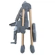 Стульчик для кормления складной EL CAMINO ME 1115-W CRAFT Gray серый + дуга с мягкими игрушками - изображение 9