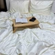 Комплект постельного белья Евро MakSon Elegant White, страйп-сатин, 100% хлопок (012-1200220С) - изображение 4