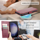 Кожаный чехол-книжка Retro Case для Samsung Galaxy S23 Ultra Красный (6112107_5) - изображение 8