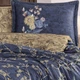 Комплект постільної білизни HOBBY Premium Sateen 300TC JESSICA синій/голд 200*220/2*50*70+2*70*70 - зображення 2