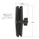 Подвійне гніздо/кріплення CH - RAM Double Socket Arm – розмір B 1" 15 см - изображение 5