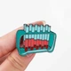 Значок (пин) BROCHE брошь бижутерия Медицина Пробирки зелёный BRGV114526 - изображение 3
