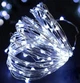 Гирлянда светодиодная нить роса 5м LED 50 на батарейках 3 шт AA и USB белый цвет White BRS - изображение 5