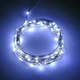 Гибкая медная гирлянда на батарейках и USB РОСА капля 50LED 5м белая CHR - изображение 5