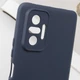 Чехол TPU GETMAN Liquid Silk Full Camera для Xiaomi Redmi Note 10 Pro / 10 Pro Max Синий / Midnight Blue - изображение 3