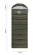 Туристический спальник - одеяло с капюшоном до -14 °C Naturehike U250S NH20MSD07 Правый Темно-зеленый - изображение 5