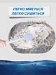 Большой коврик влаговпитывающий для ванной комнаты кухни нескользящий 48х78 см Мрамор Серый GS-7988 - изображение 2
