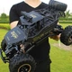 Машинка на радіокеруванні 1:12 4WD велика 37 см Rock Crawl Black з пультом автомобіль позашляховик монстр-трак - зображення 6