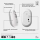 Мышь беспроводная Logitech Pop Mouse with Emoji Off-White (910-007411) - изображение 11