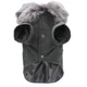 Пальто з хутряним коміром для собак Derby Grey, S - зображення 4