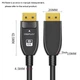 Цифровий оптичний кабель Displayport штекер - Displayport штекер, v1.4, 8.1Gbps, 8K 60Hz, довжина - 50.0м, D4.5 мм, контакти - покриття золото, I-Taki DP1.4-FO-8K-50 - зображення 2
