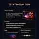 Цифровий оптичний кабель Displayport штекер - Displayport штекер, v1.4, 8.1Gbps, 8K 60Hz, довжина - 50.0м, D4.5 мм, контакти - покриття золото, I-Taki DP1.4-FO-8K-50 - зображення 6