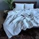 Постельное белье Washed Cotton Семейный 150 х 215 два пододеяльника Вареный хлопок Молочное 70 х 70 - изображение 6