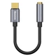 Кабель-перехiдник Baseus Type-C Male to 3.5mm Female Adapter L54 Black (CATL54-01) - зображення 1