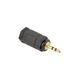 Адаптер Cablexpert 2.5 мм - 3.5 мм (M/F), черный (A-3.5F-2.5M) - изображение 1