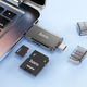Хаб HOCO HB39 USB/Type-C 3.0 high-speed card reader Metal Gray (6942007604819) - изображение 7