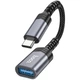 Кабель-переходник HOCO UA24 Type-C male to USB female 3.0 converter Metal Gray (6942007608848) - изображение 3
