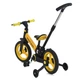 Детский велосипед велобег PROFI KIDS 12 д. MB 1021-4, 4 в 1 с родительской ручкой желто-черный - изображение 4