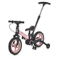 Велосипед-біговел (велобіг) PROFI KIDS MB 1021-3 з батьківською ручкою та гумовими колесами 12", Чорно-рожевий - зображення 7