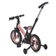 Велосипед-біговел (велобіг) PROFI KIDS MB 1021-3 з батьківською ручкою та гумовими колесами 12", Чорно-рожевий - зображення 15