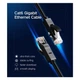 Патч-корд UGREEN RJ-45 NW102 Cat 6 U/UTP Lan Flat Cable 2m Black (UGR-50174) - зображення 3