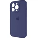 Защитный чехол-накладка Silicone Full Case AA Camera Protect для Apple iPhone 16 Pro Max Dark Blue (FullAAi16PM-7) - изображение 3