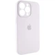 Защитный чехол-накладка Silicone Full Case AA Camera Protect для Apple iPhone 13 Pro Max White (FullAAi13PM-8) - изображение 3