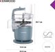 Набір Кухонна колекція Kenwood Go Collection CPG35.000GY (Кухонна машина KMZ 35.000GY + Подрібнювач FDP22.000GY + Міксер HMP40.000GY) - зображення 16