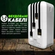 Повербанк умб 40000 mah с быстрой зарядкой и встроенными кабелями micro usb type c lightning Andowl Q-CD901X1 павербанк для телефона роутера устройств powerbank внешний портативный аккумулятор повербанки большой емкости белый - изображение 3