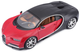 Metalowy model samochodu Bburago Bugatti Chiron 1:18 Czarno-czerwony (4893993009817) - obraz 3