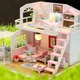 Румбокс Рожевий лофт DIY House Roombox Pink loft Інтер'єрний конструктор M033 з куполом - зображення 6