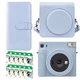 Подарунковий набір камера миттєвого друку Fujifilm Instax Square SQ1 Glacier Blue / Чохол блакитний / Фотоальбом (80 фото) / Фотопапір (100 знімків) - зображення 1