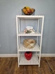 Стелаж (этажерка) 1150х520х360 мм WoodDecor из натурального дерева 4 полочки Белый - изображение 1