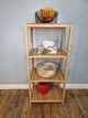 Стелаж (этажерка) 1150х520х360 мм WoodDecor из натурального дерева 4 полочки покрытый лаком - изображение 1